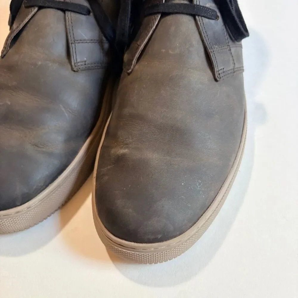 Frye Astor Chukka Boots 11.5 Black Leather High Top Business Casual Sneakers - Picture 4 of 8